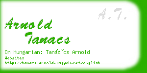 arnold tanacs business card